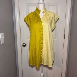 Wilhelmina Dress in Chartreuse/Daffodil from CROSBY by Mollie Burch